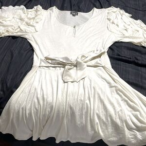 Women’s Large ruffled sleeve mini dress